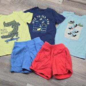 Garanimals 3T Shorts T-shirts Set Mix Em Up Matching Outfits Bundle Lot Boys